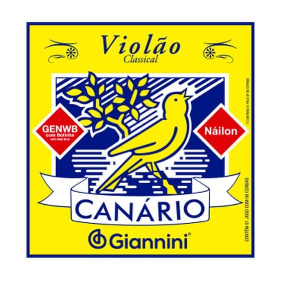 Encordoamento Giannini Canário Náilon p/ Violão - GENWB