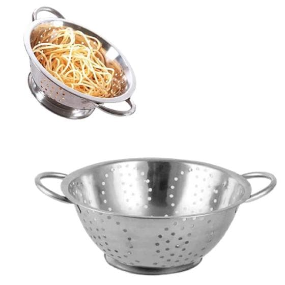 Escorredor De Massa E Macarrão Em Aço Inox Macarrao Aco Inox
