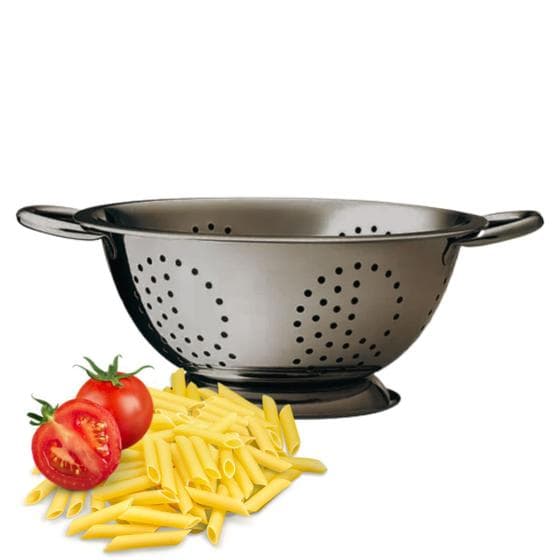 Escorredor De Massa Macarrão Com Alça Aço Inox Fratelli
