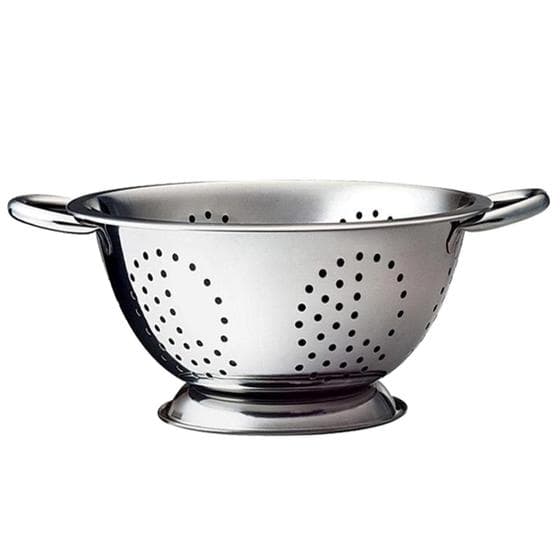 Escorredor de massas Inox 34cm serve para arroz, macarrão