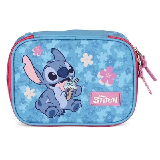 Estojo Box 100 Pens STITCH DISNEY Azul Pink Luxcel ET50104SC
