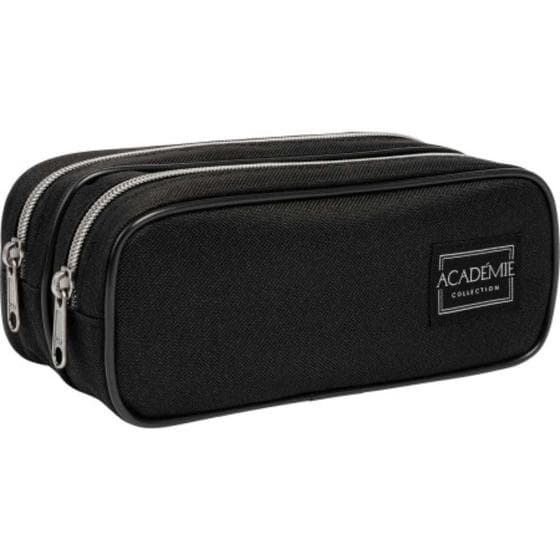 Estojo Duplo Grande Academie Preto 20x9x9mm