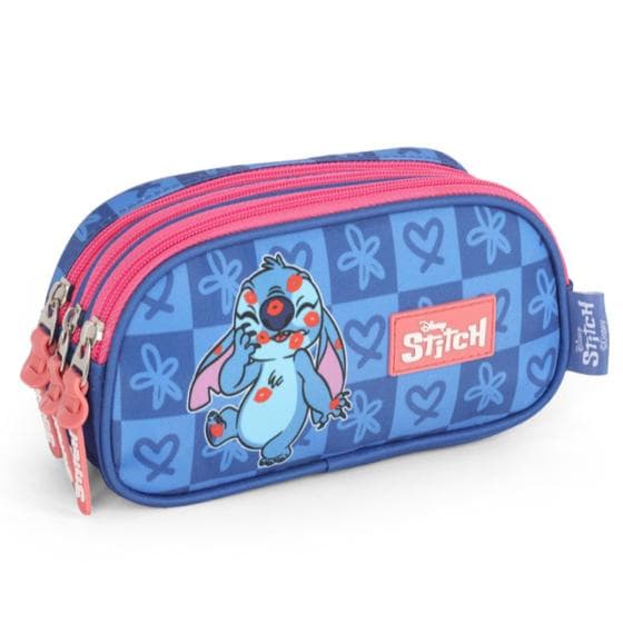 Estojo Escolar Lilo e Stitch Disney Azul Luxcel Up4you