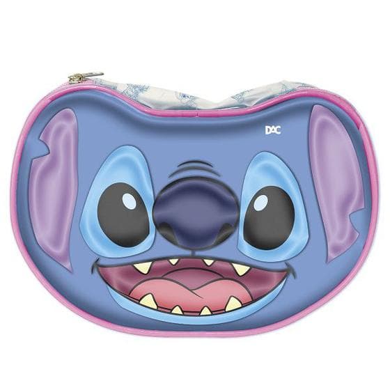Estojo Grande em PVC Cristal Formato Exclusivo Disney STITCH DAC