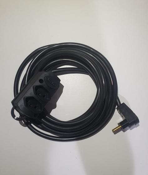 Extensão profissional 10A - 15 metros - 2 tomadas - fio 2 x 1,00mm