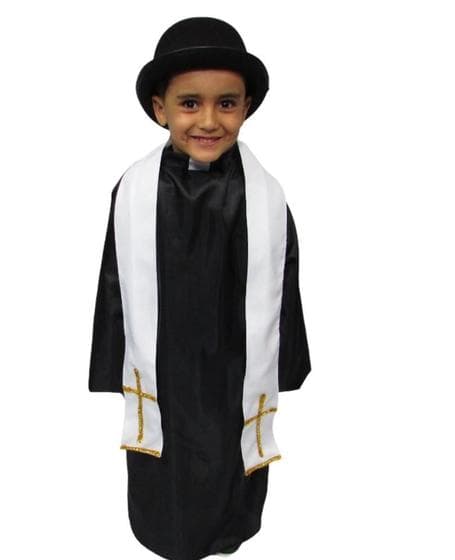 Fantasia Padre Infantil Festa Junina Halloween Zumbi Terror Carnaval