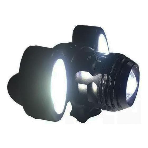 Farol Lanterna Bike DY8062 Ajuste Cabeça LED Recarregável