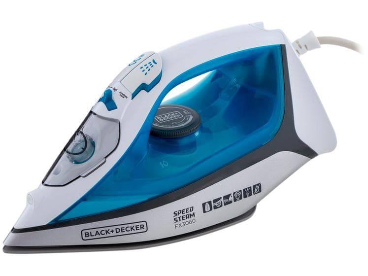 Ferro a Vapor Black Decker FX3060 Speed Steam 2000W com Anti Gotejamento e Base Antiaderente Atenção VOLTAGEM 220V