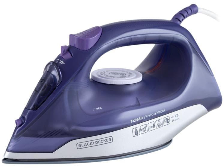 Ferro De Passar Roupa À Seco Ou Vapor Black Decker Fx2550 127v
