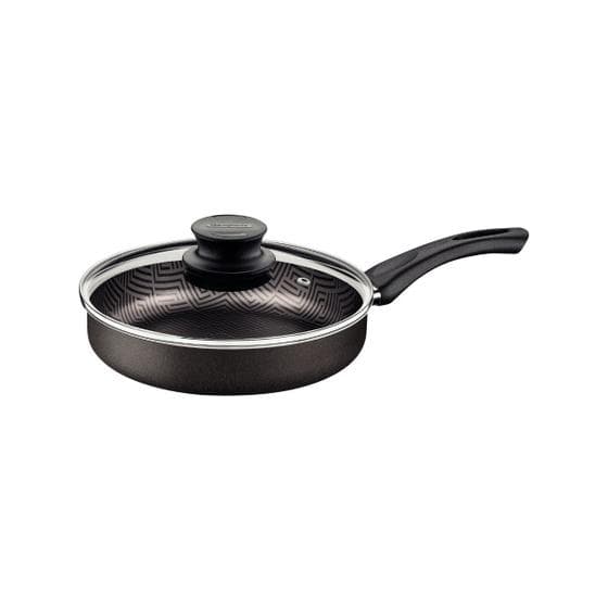 Frigideira Reta Tramontina c/tampa de Vidro Paris 22cm 1,7L - Chumbo