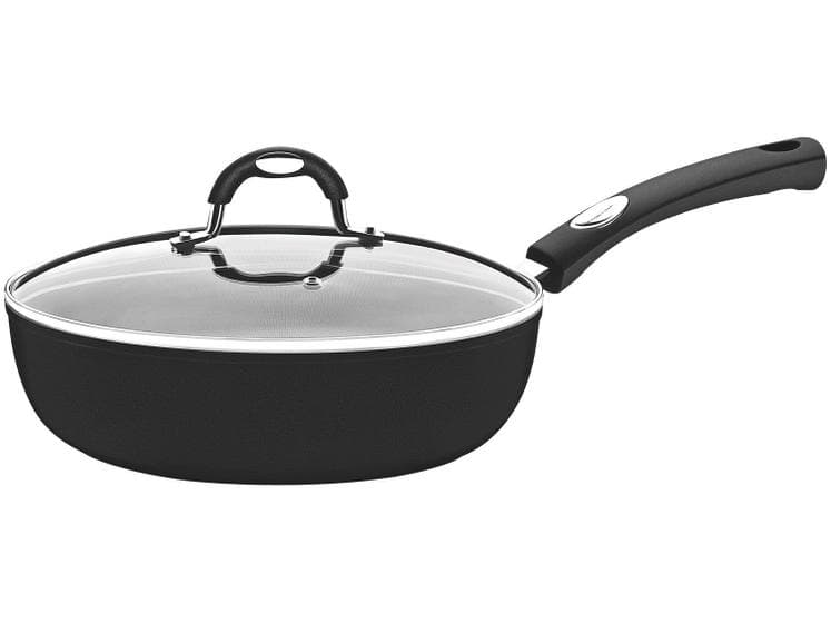 Frigideira Tramontina Indução com Tampa Mônaco Preta 24cm