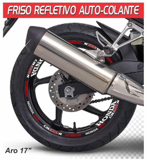 Friso De Roda Adesivo Cb 300 R Motos / FR299 / WB980