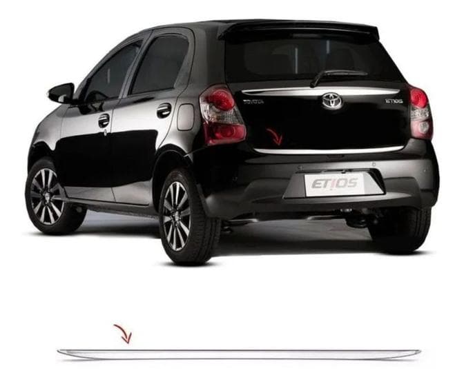 Friso Porta-malas Traseiro Etios Hatch 2013/2017 Resinado