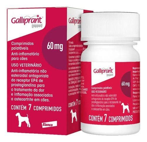 Galliprant 60mg Anti-inflamatório Cães 7 Comprimidos Elanco