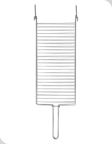 Grelha Dupla Parrilla 72,5cm Aço Cromado Churrasqueira