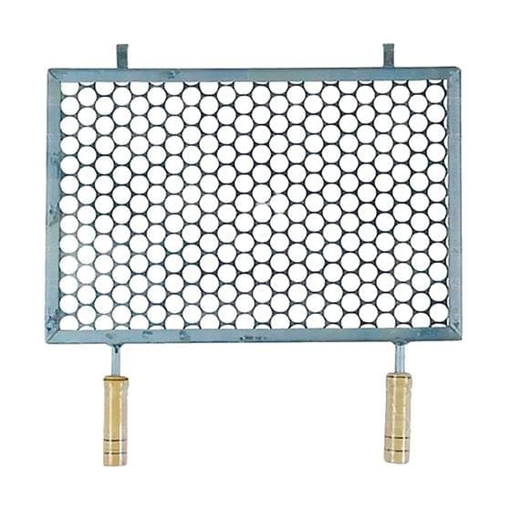 Grelha Retangular De Inox Para Churrasqueira 30x50 Cm