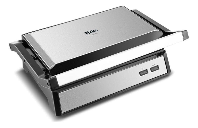 Grill Philco 2 Em 1 Pgr32 Chapa Com Abertura 180 Cor Preto com Inox