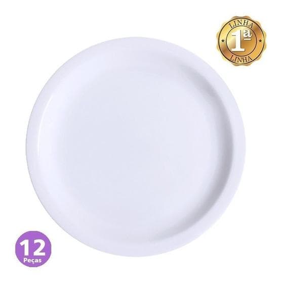 Jogo 12 Pratos Rasos Porcelana Restaurante Germer 1a Linha