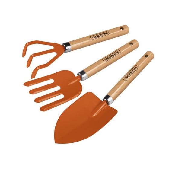 Jogo Para Jardinagem Peças Metálicas 3 Peças - Tramontina
