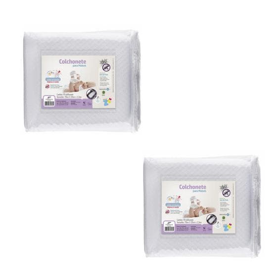 Kit 2 Colchonetes de Carrinho Moises