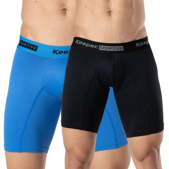 Kit 2 cuecas boxer long leg anti assadura comprida corrida treino academia