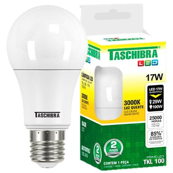 Kit 2 Lampada Led Bulbo 17w Branco Quente 3000K Amarela Bivolt