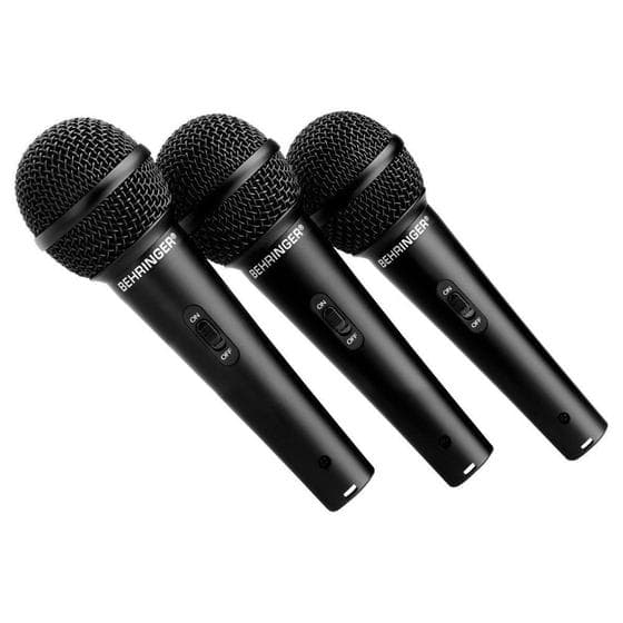 Kit 3 Microfones Dinamico Bastão XM1800S - Behringer