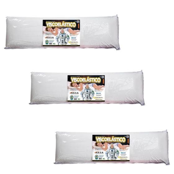 Kit 3 Travesseiros de Corpo Nasa