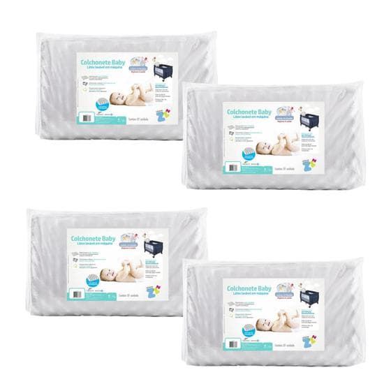 Kit 4 Colchonetes de Berço Desmontável