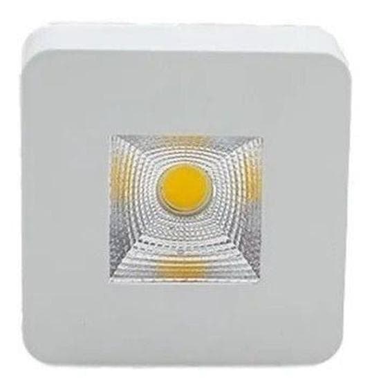 KIT 5 Peças Spot Led Sobrepor 5w Quadrado P/pergolado Sanca - OPUSLED