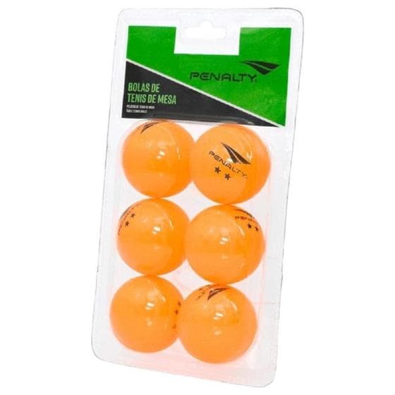 Kit 6 Bolas Tênis De Mesa Ping Pong Penalty