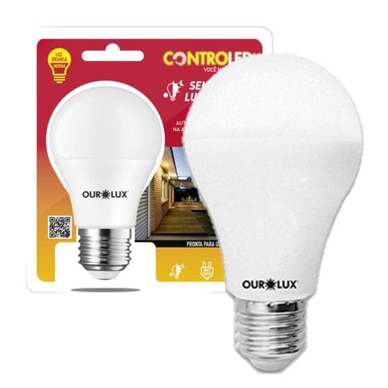 Kit 6 Lampada Noturna 9w Sensor Luminosidade Luz Amarela 2700K