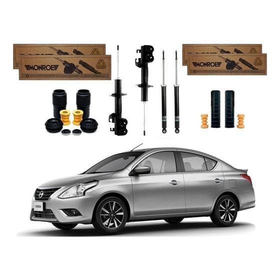 Kit Amortecedor Dianteiro Traseiro Versa 1.0 1.6 2015 A 2020