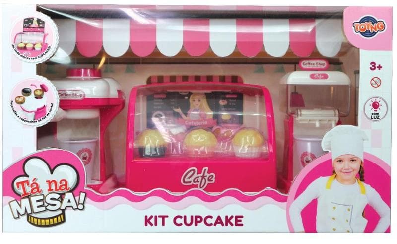Kit Cafeteira com Cupcakes a Pilha - Toyng 43768