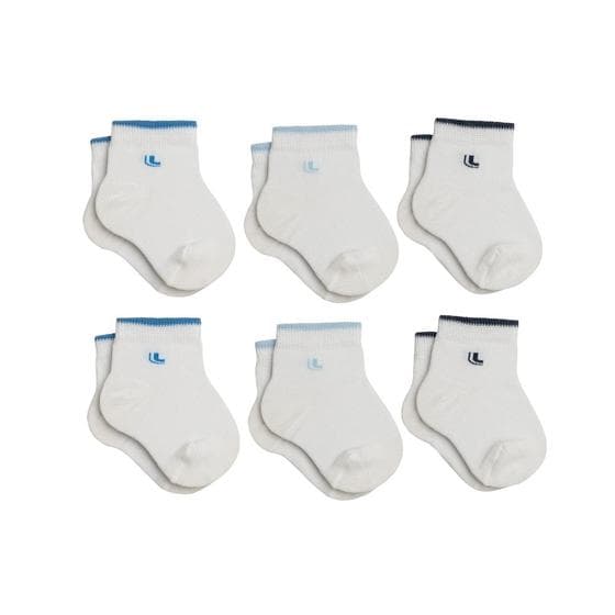 Kit Com 6 Pares De Meias Lupo De Algodão Cotton Infantil Baby Masculina e Feminina Com Punho Soft