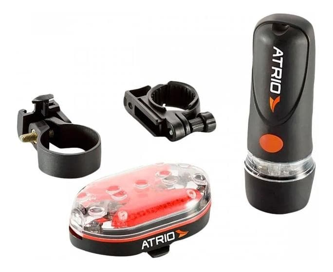 Kit Sinalizador + Lanterna Farol Led Acessórios Bicicleta