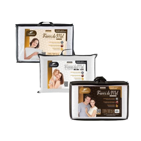 Kit Travesseiros Familia - 2 Adultos e 1 Kids