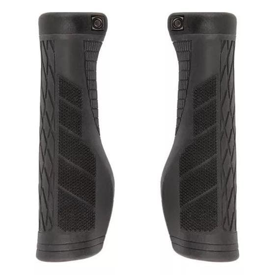 Manopla EG6 Ergonômica Preto Punho Bike Com Trava