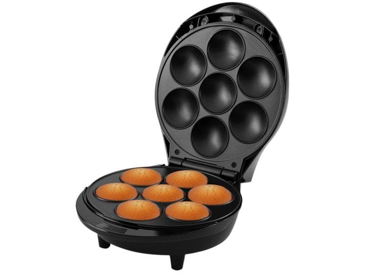 Máquina de Cupcake Mondial Pratic 1000W Preto/Inox 220V - CK-01