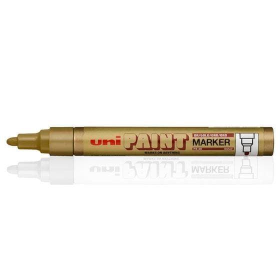 Marcador Permanente UniPaint PX-20 OURO Traço 2.2~2.8mm