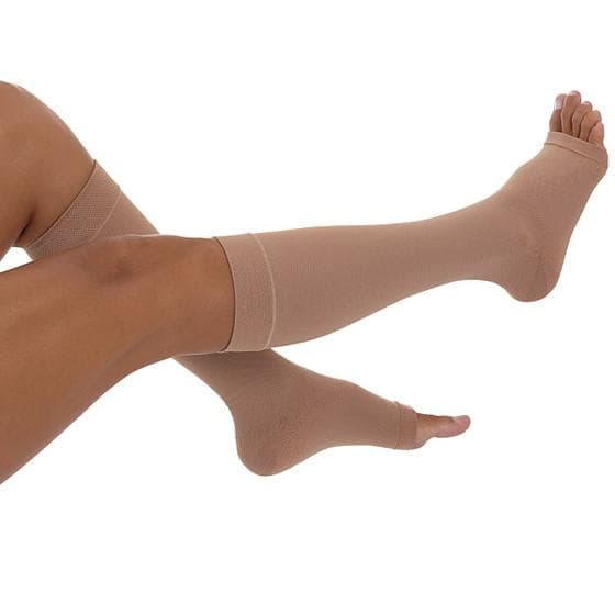 Meia 3/4 Comfortline Cotton Venosan - Bege - 20-30mmHg - Curta - G