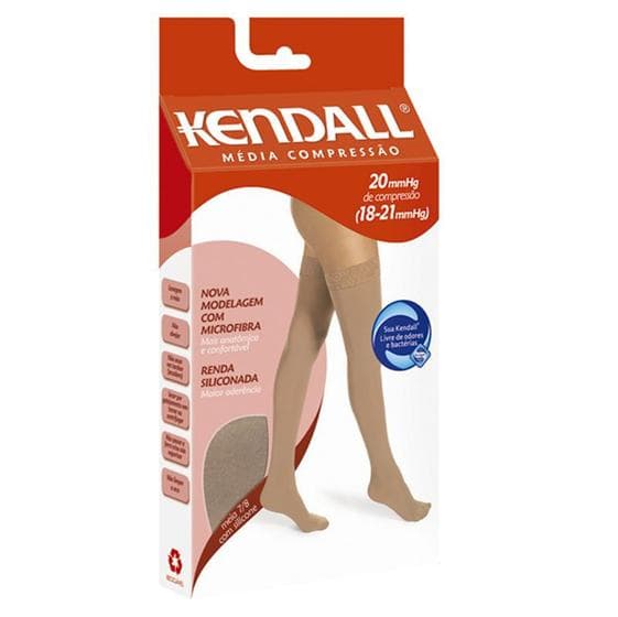 Meia 7/8 kendall média compressão com ponteira