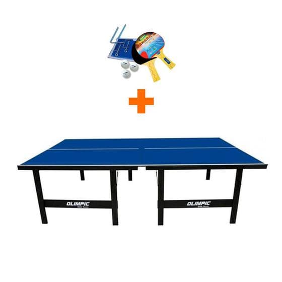 MESA DE PING PONG MDP 12mm - Olimpic 1014 + KIT TÊNIS DE MESA 5031