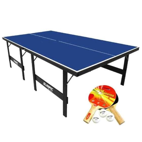 Mesa de Tênis de Mesa com Tampo em MDP 15mm e Kit Jogo - Klopf - Cód. 1005