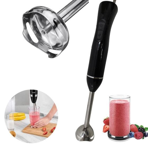 Misturador Mixer De Mão Processador De Alimentos Portatil Batedor Cozinha