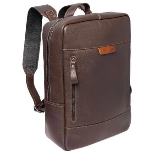 Mochila Em Couro Para Notebook Até 15,6 Polegadas