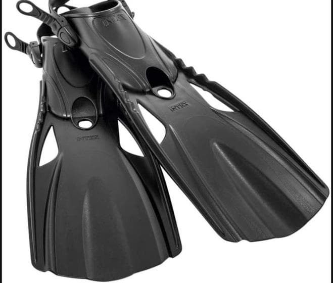 Nadadeira Media Super Sport Tamanho 38/40 - Intex 55634