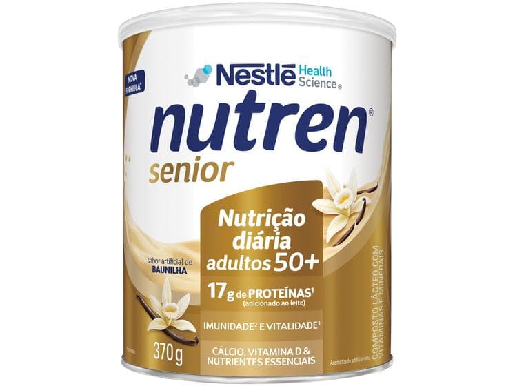 Nutren Senior Suplemento Alimentar Adulto Baunilha 370G