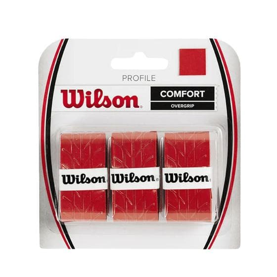 Overgrip Profile Wilson Vermelho 3 Unidades