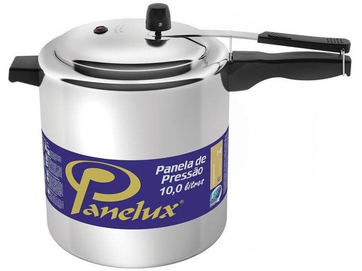 Panela de Pressão 10 Litros Panelux Classic Alumínio Polido Cor Prata